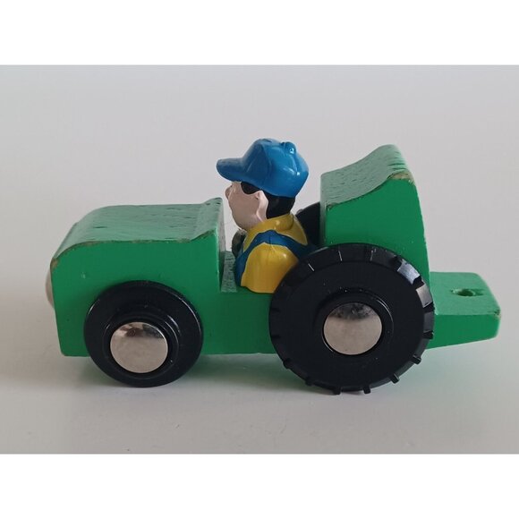 Tumble Tree Woods Green Wooden Tractor - Wood - Toys For Boys - Picture 2 of 12